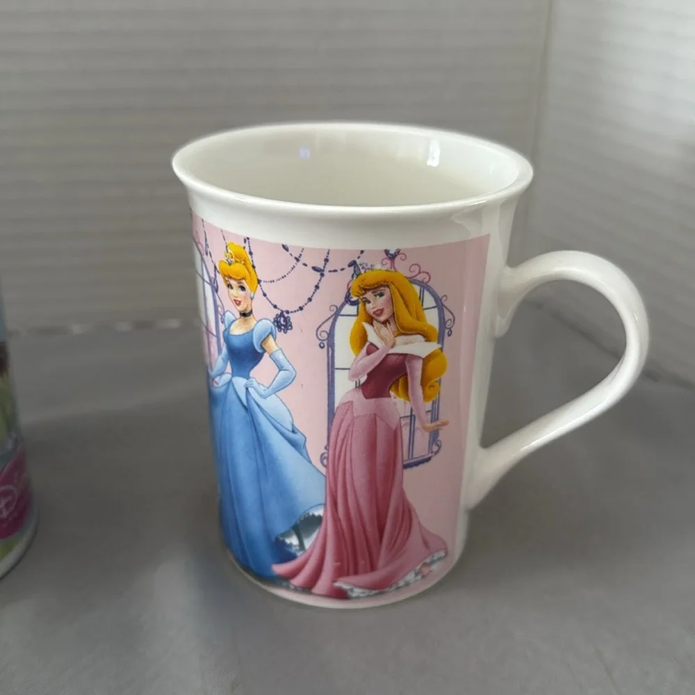 Disney Princess Character Mugs Cups Multicolor Ceramic Fun Collectible  Lot of 3